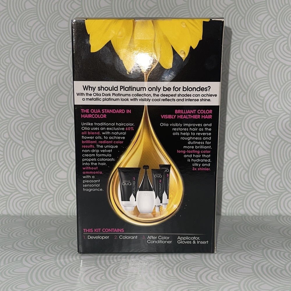 GARNIER💥OLIA AMMONIA FREE HAIR DYE 2.11 PLATINUM BLACK 💥 - Picture 4 of 6